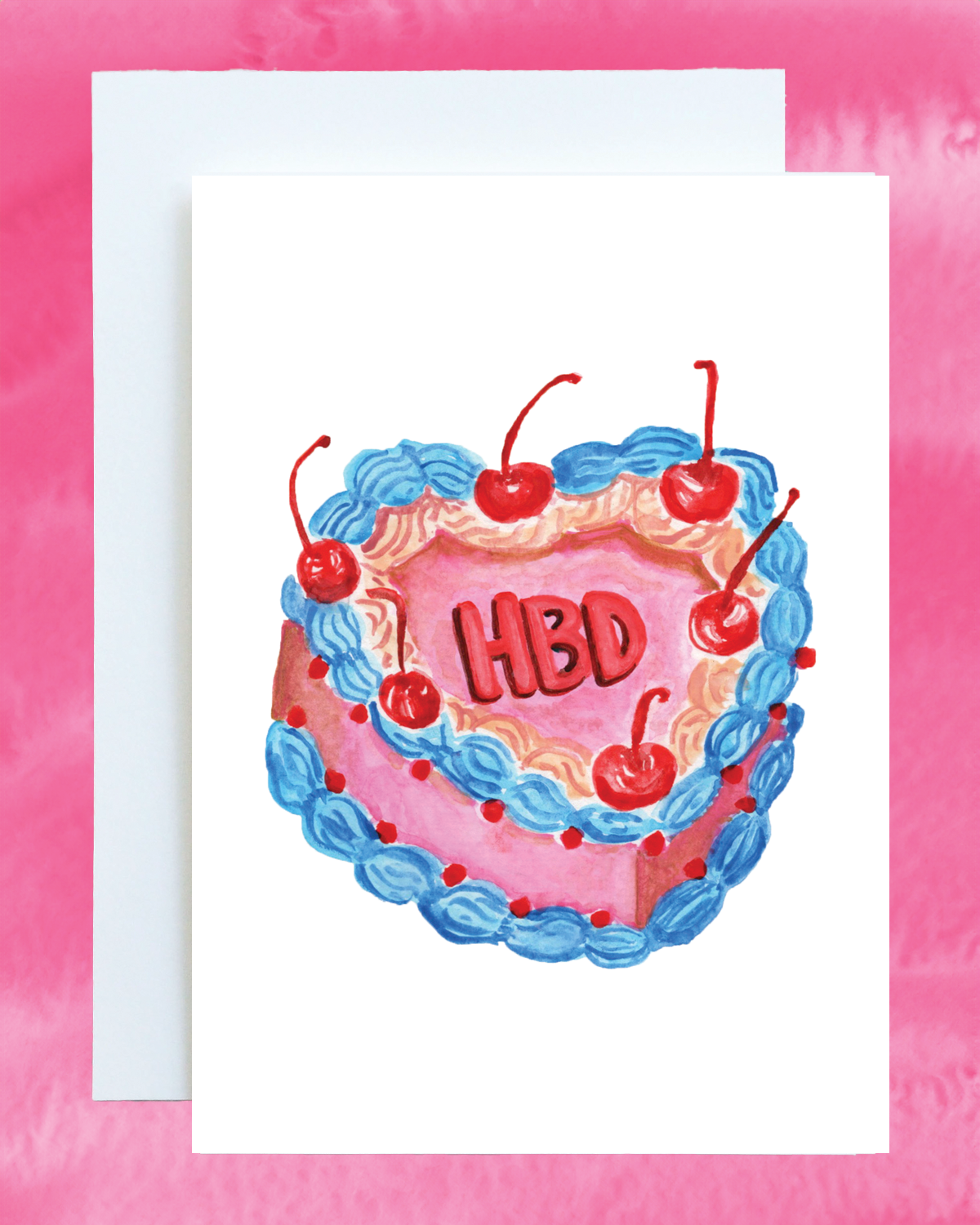Vintage Cake Birthday Card