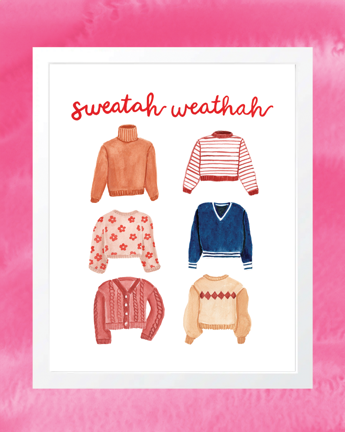 Sweatah Weathah 8x10 Art Print