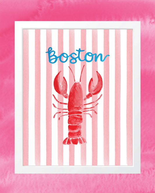 Boston Lobster Art Print