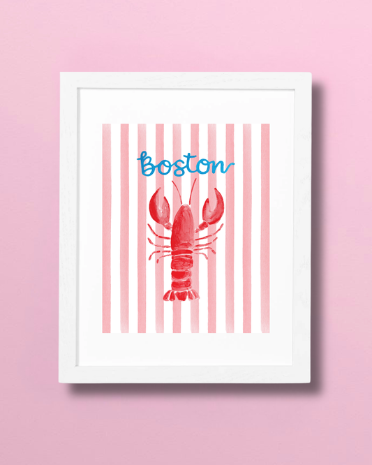 Boston Lobster Art Print