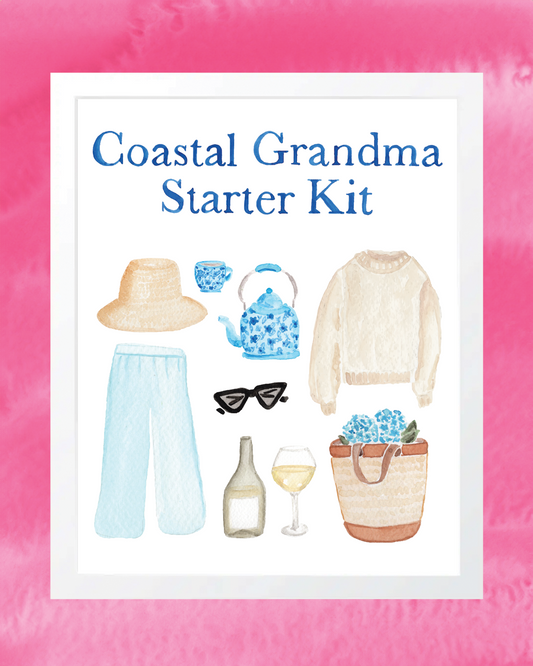 Coastal Grandma Starter Kit Art Print