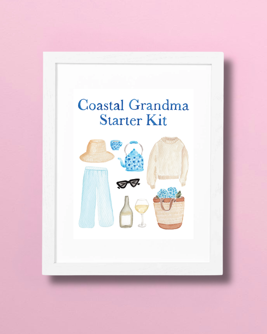 Coastal Grandma Starter Kit Art Print