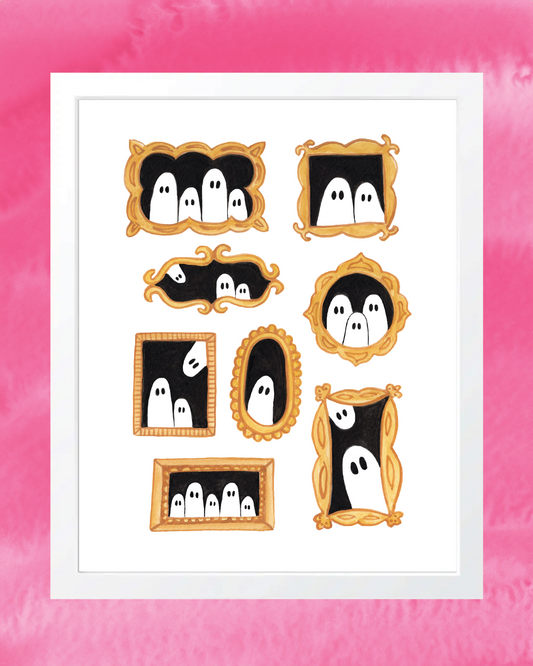 Ghost Gallery Wall 8x10 Art Print