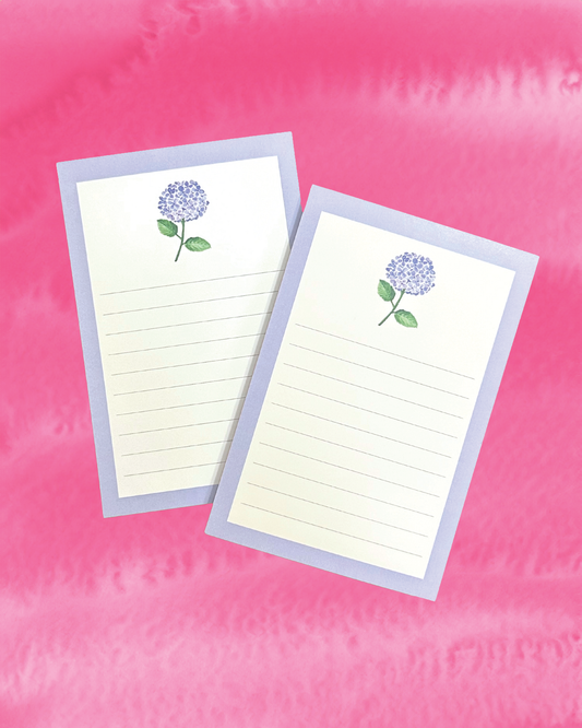 Hydrangea Notepad