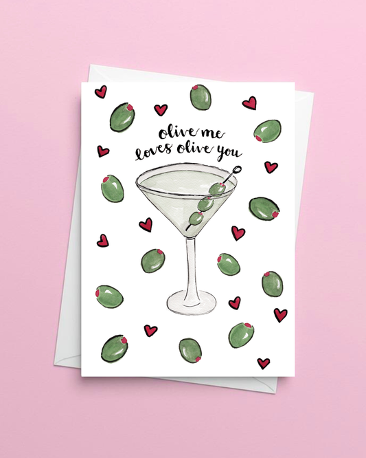 Olive Me Loves Olive You Greeting Card