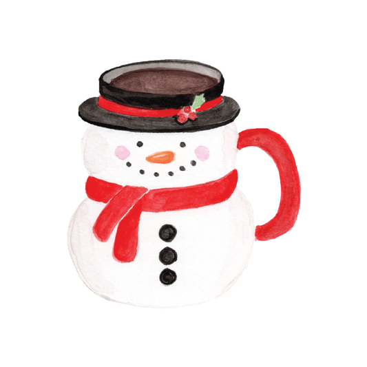 Snowman Mug Sticker
