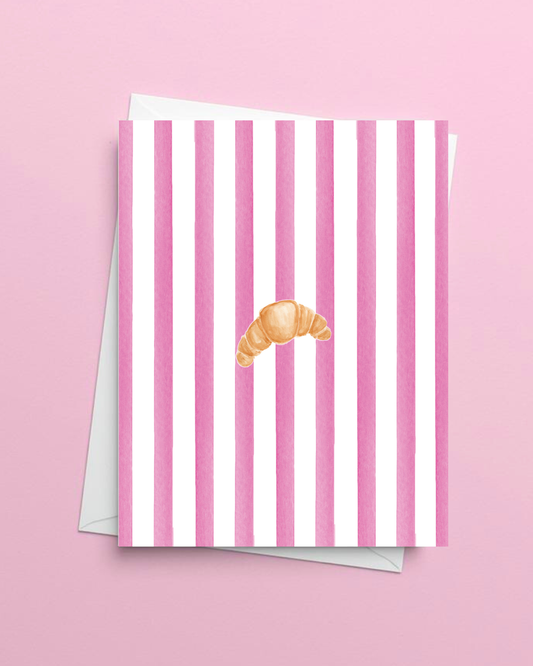 Croissant Greeting Card