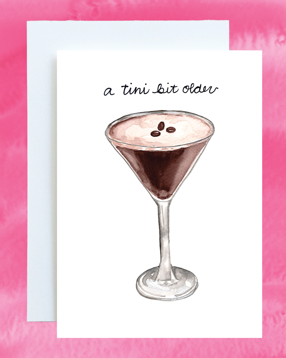 'A Tini Bit Older' Espresso Martini Card